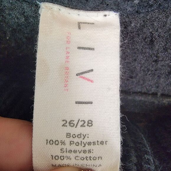 LIVI Lane Bryant Zip-Front Sherpa Sweater-Mix Pullover Sweater 26/28 - Picture 6 of 6